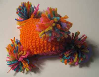 photo of a crocheted Humbug